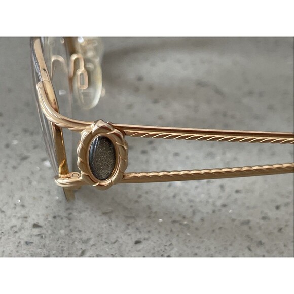 TURA Eyeglasses Mod. 154 CHA Gold Oval Full Rim Eyeglasses Frames ONLY 53-17-135 - Picture 4 of 13